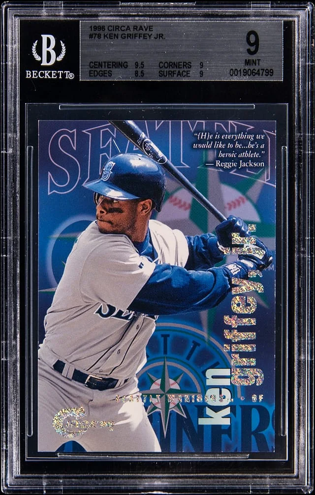 1996 Fleer Ken Griffey Jr. Circa Rave #78 card image