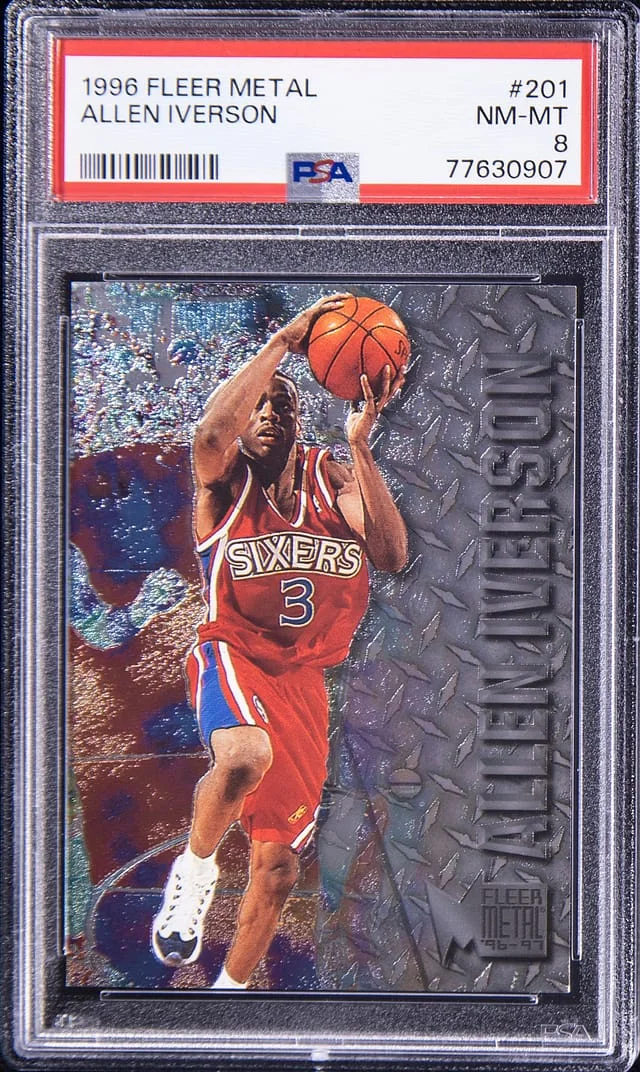 1996 Fleer Metal Allen Iverson #201 card image