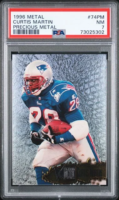 1996 Fleer Metal Curtis Martin Precious Metal #74PM card image