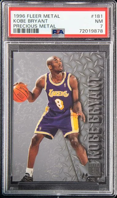 1996 Fleer Metal Kobe Bryant Precious Metal #181 card image