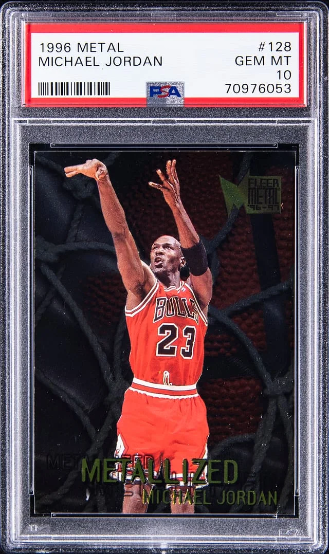 1996 Fleer Metal Michael Jordan Metallized #128 card image