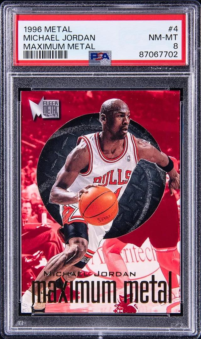 1996 Fleer Metal Michael Jordan Maximum Metal #4 card image