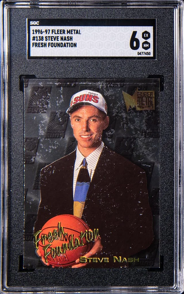 1996 Fleer Metal Steve Nash Fresh Foundation #138 card image