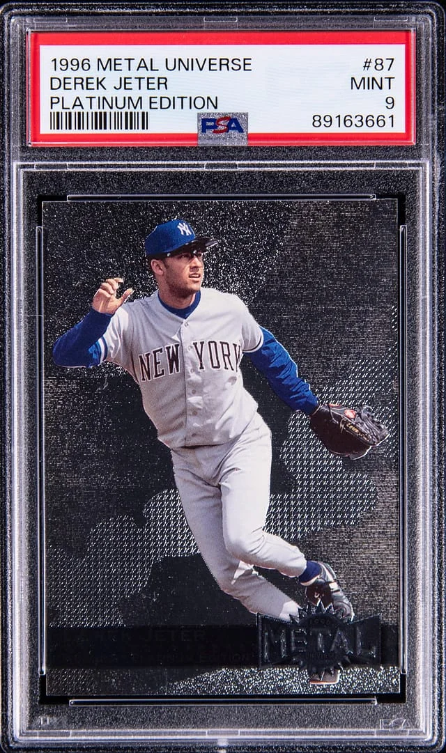 1996 Fleer Metal Universe Derek Jeter Platinum Edition #87 card image