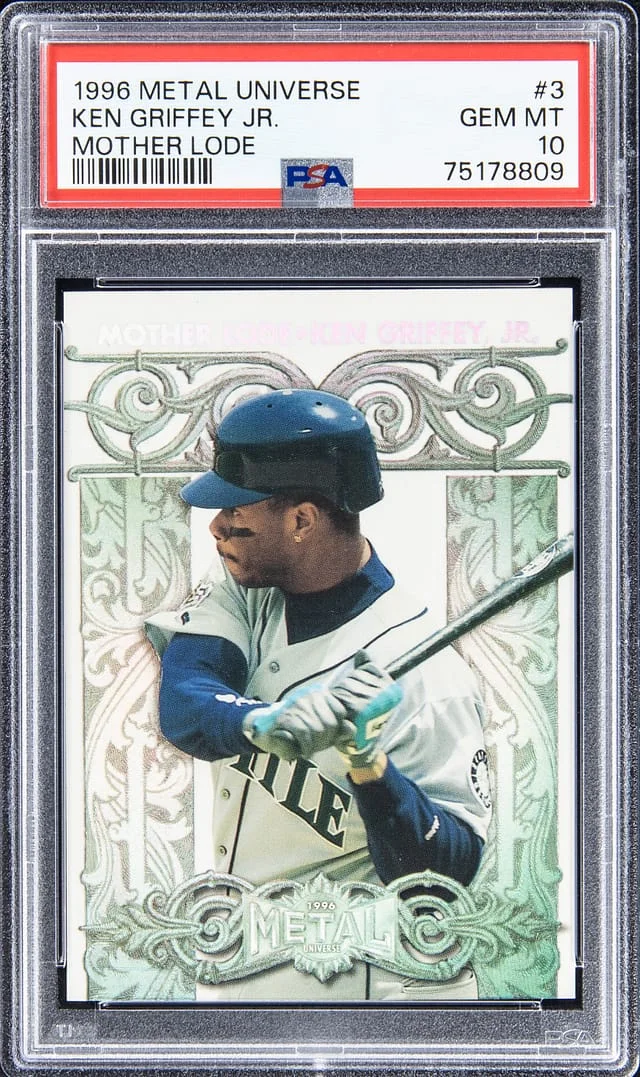 1996 Fleer Metal Universe Ken Griffey Jr. Mother Lode #3 card image