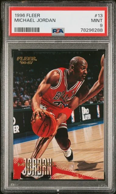 1996 Fleer Michael Jordan #13 card image