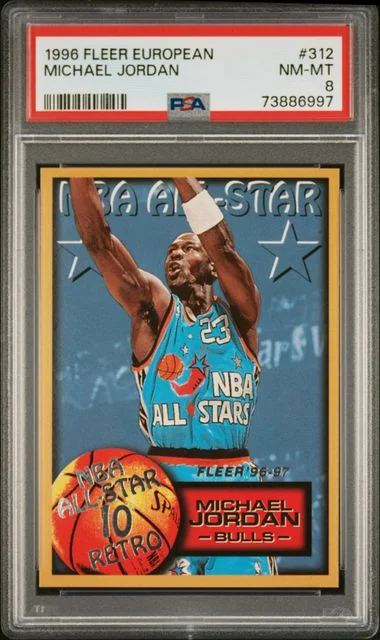 1996 Fleer Michael Jordan European #312 card image