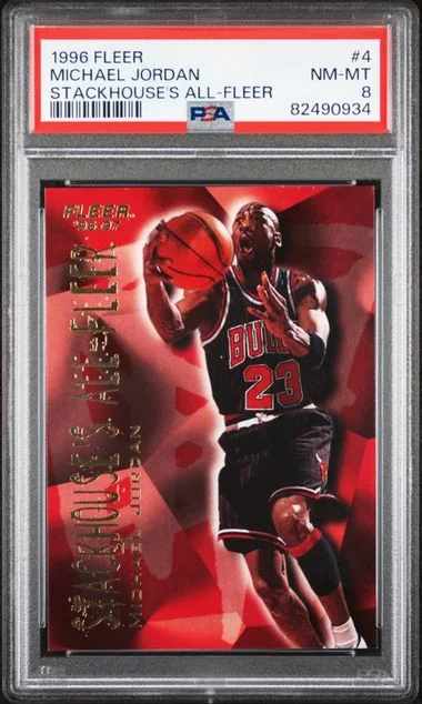 1996 Fleer Michael Jordan Stackhouse's All-Fleer #4 card image