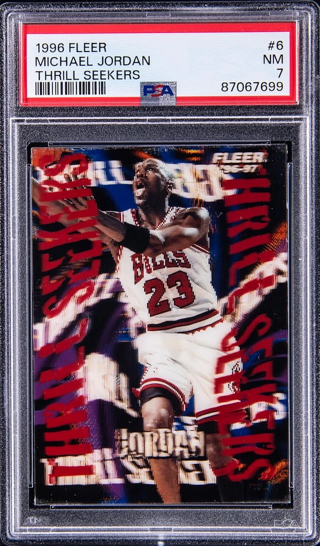 1996 Fleer Michael Jordan Thrill Seekers #6 card image