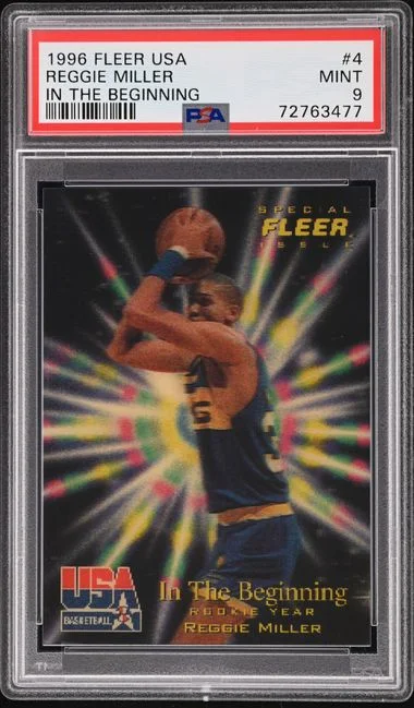 1996 Fleer Reggie Miller USA Basketball In The Beginning #4 card image