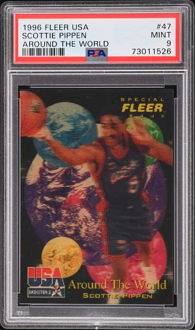 1996 Fleer Scottie Pippen USA Around The World #47 card image