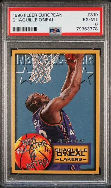 1996 Fleer Shaquille O'Neal European #319 card image