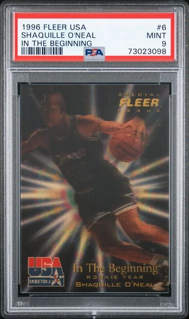 1996 Fleer Shaquille O'Neal USA Basketball In The Beginning #6 card image