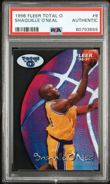 1996 Fleer Shaquille O'Neal Total O #9 card image