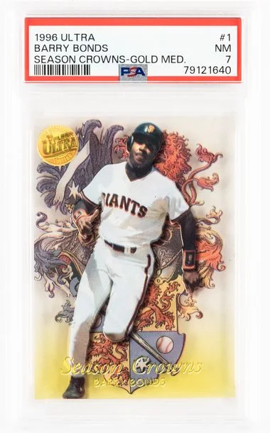 1996 Fleer Ultra Barry Bonds Call To The Hall Gold Medallion #1 card image