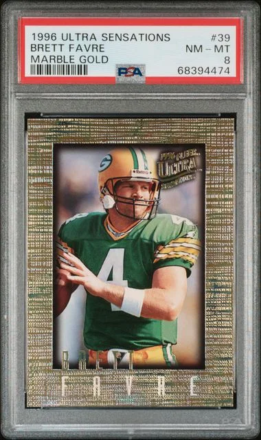 1996 Fleer Ultra Brett Favre Sensations Marble Gold #39 card image
