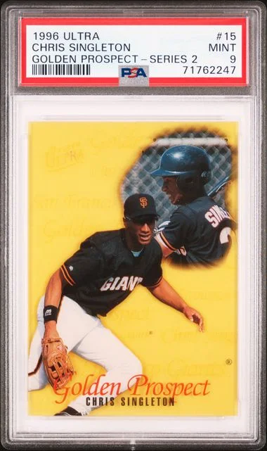 1996 Fleer Ultra Chris Singleton Golden Prospect Series 2 #15 card image