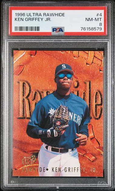 1996 Fleer Ultra Ken Griffey Jr. Rawhide #4 card image