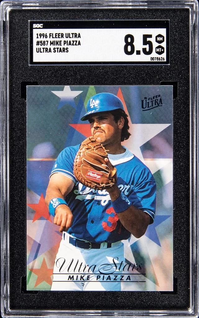 1996 Fleer Ultra Mike Piazza Stars #587 card image