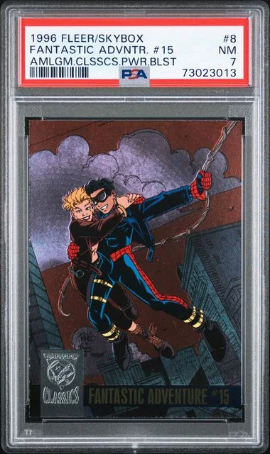 1996 Fleer/SkyBox Fantastic Adventure #15 Amalgam Classics Power Blast #8 card image