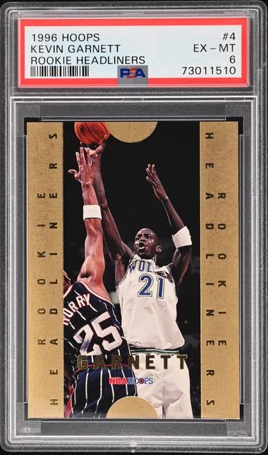 1996 Hoops Kevin Garnett Headliner #4 card image