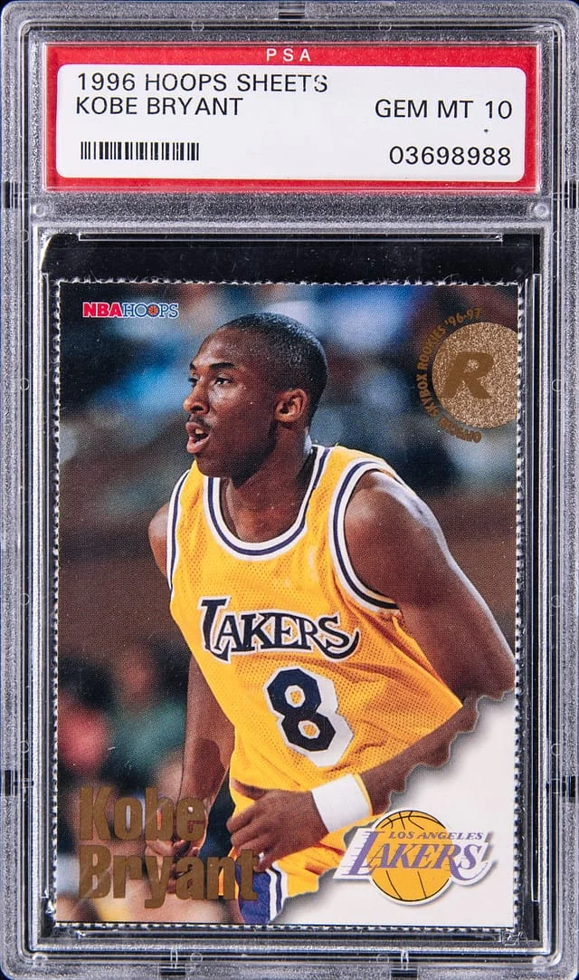 1996 Hoops Kobe Bryant Sheets #NNO card image