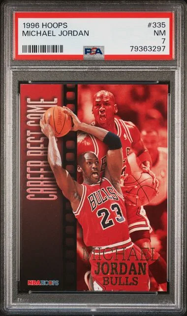 1996 Hoops Michael Jordan #335 card image