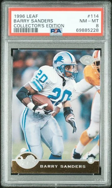 1996 Leaf Barry Sanders Collector's Edition #114 card image