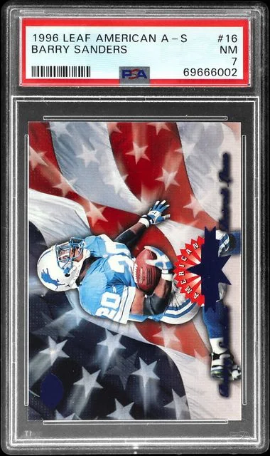 1996 Leaf Barry Sanders American All-Stars #16 card image