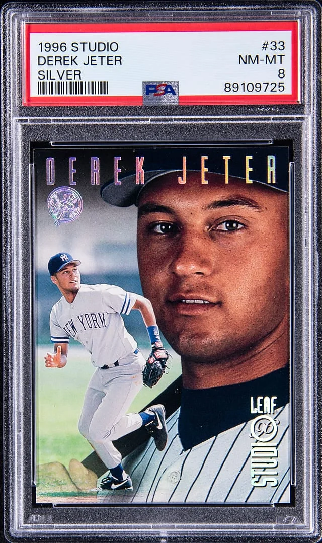 1996 Leaf Derek Jeter Studio Press Proof Bronze #33 card image