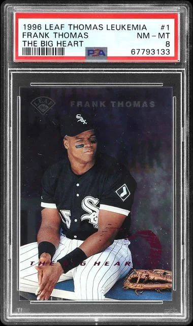 1996 Leaf Frank Thomas Steel #1 card image