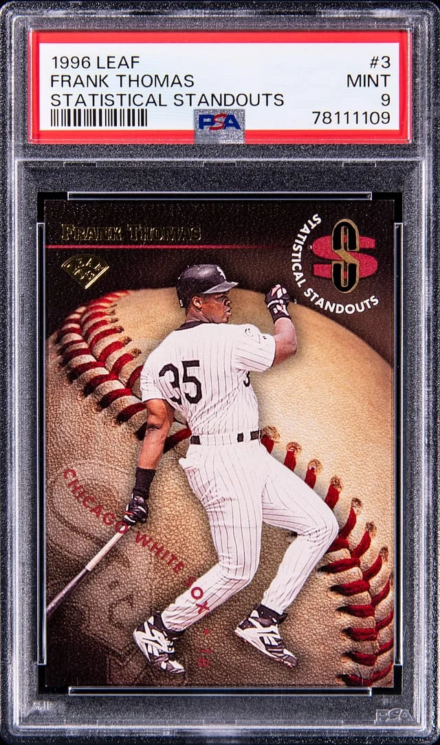 1996 Leaf Frank Thomas Statistical Standouts #3 card image
