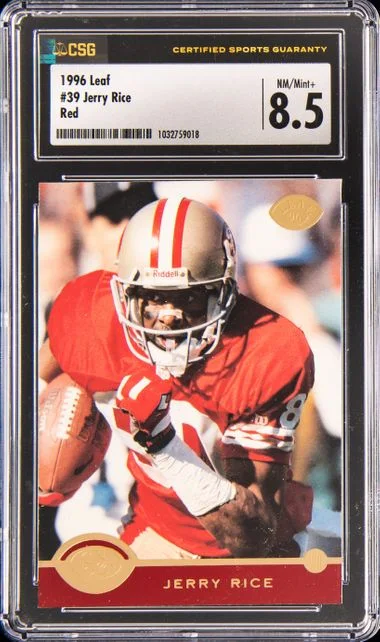 1996 Leaf Jerry Rice Red #39 card image