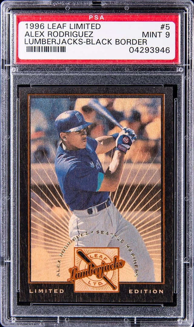 1996 Leaf Limited Alex Rodriguez Lumberjacks Black Border #5 card image