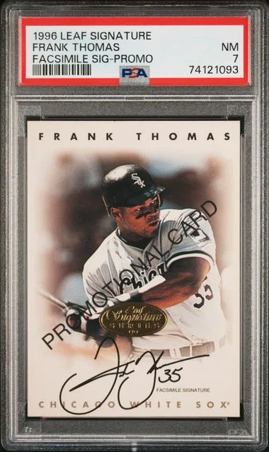 1996 Leaf Signature Autographs Facsimile #no-number card image