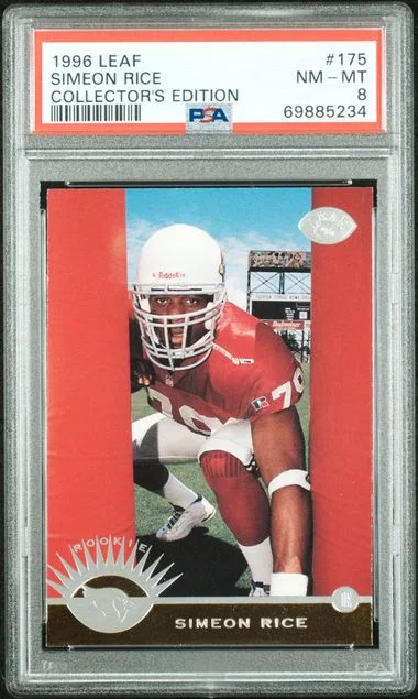 1996 Leaf Simeon Rice Collector's Edition #175 card image
