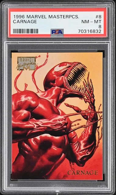 1996 Marvel Masterpieces Carnage #8 card image