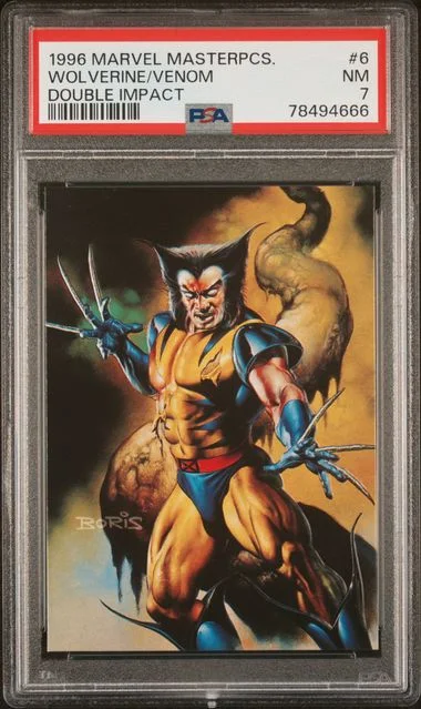 1996 Marvel Masterpieces Double Impact Wolverine/Venom #6 card image