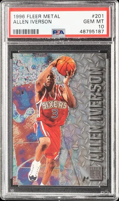 1996 Metal Allen Iverson #201 card image