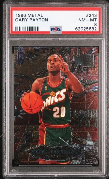 1996 Metal Gary Payton #243 card image