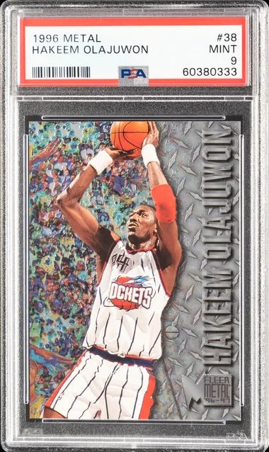 1996 Metal Hakeem Olajuwon #38 card image