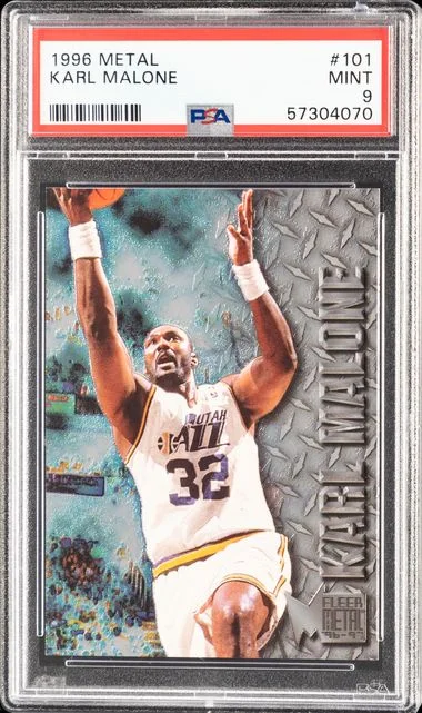 1996 Metal Karl Malone #101 card image