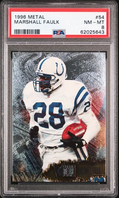 1996 Metal Marshall Faulk #54 card image