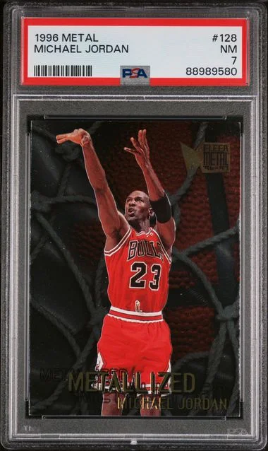1996 Metal Michael Jordan #128 card image
