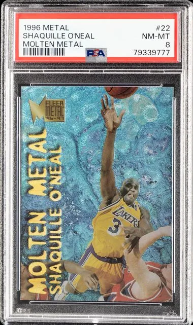 1996 Metal Molten Metal Shaquille O'Neal #22 card image