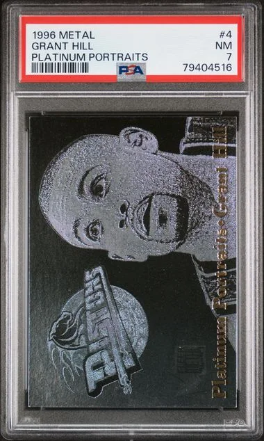 1996 Metal Platinum Portraits Grant Hill #4 card image