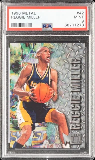 1996 Metal Reggie Miller #42 card image