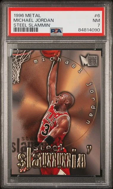 1996 Metal Steel Slammin' Michael Jordan #6 card image