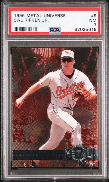 1996 Metal Universe Cal Ripken Jr. #9 card image