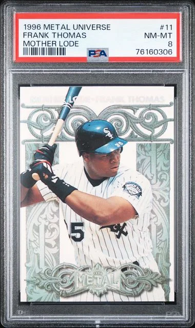 1996 Metal Universe Frank Thomas Mother Lode #11 card image